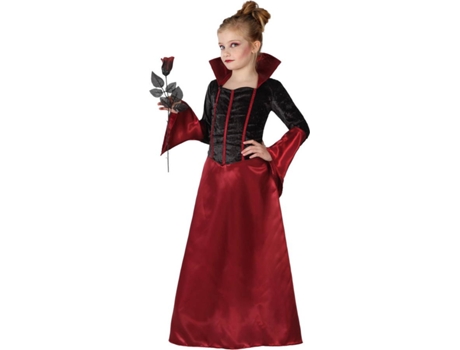 Disfraz de Niña DISFRAZZES Vampiresa Con Cuello (Talla: 7 a 9 años)