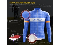 Conjunto De Ropa De Ciclismo Con Chaqueta De Manga Larga Y Pantalón Con Almohadillas 3d Impermeables.