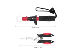 Pinza para peces de acero inoxidable, herramienta de pesca
