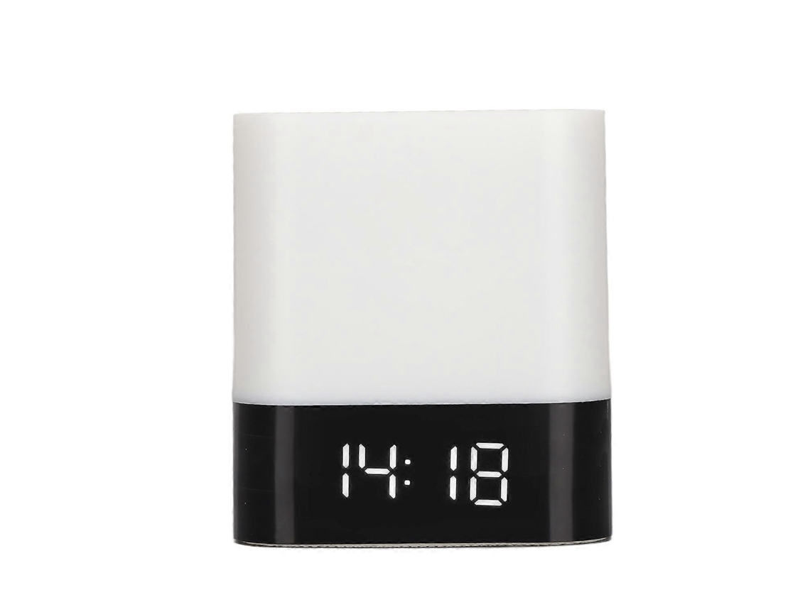 Altavoz de luz nocturna Bluetooth Yunzii con control táctil, reloj despertador LED y altavoz Bluetooth para sala de estar y ocio.