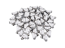 50pcs Conector T De Manguera De Aire 3 Vías Rápido Desconexión Fitting Neumático