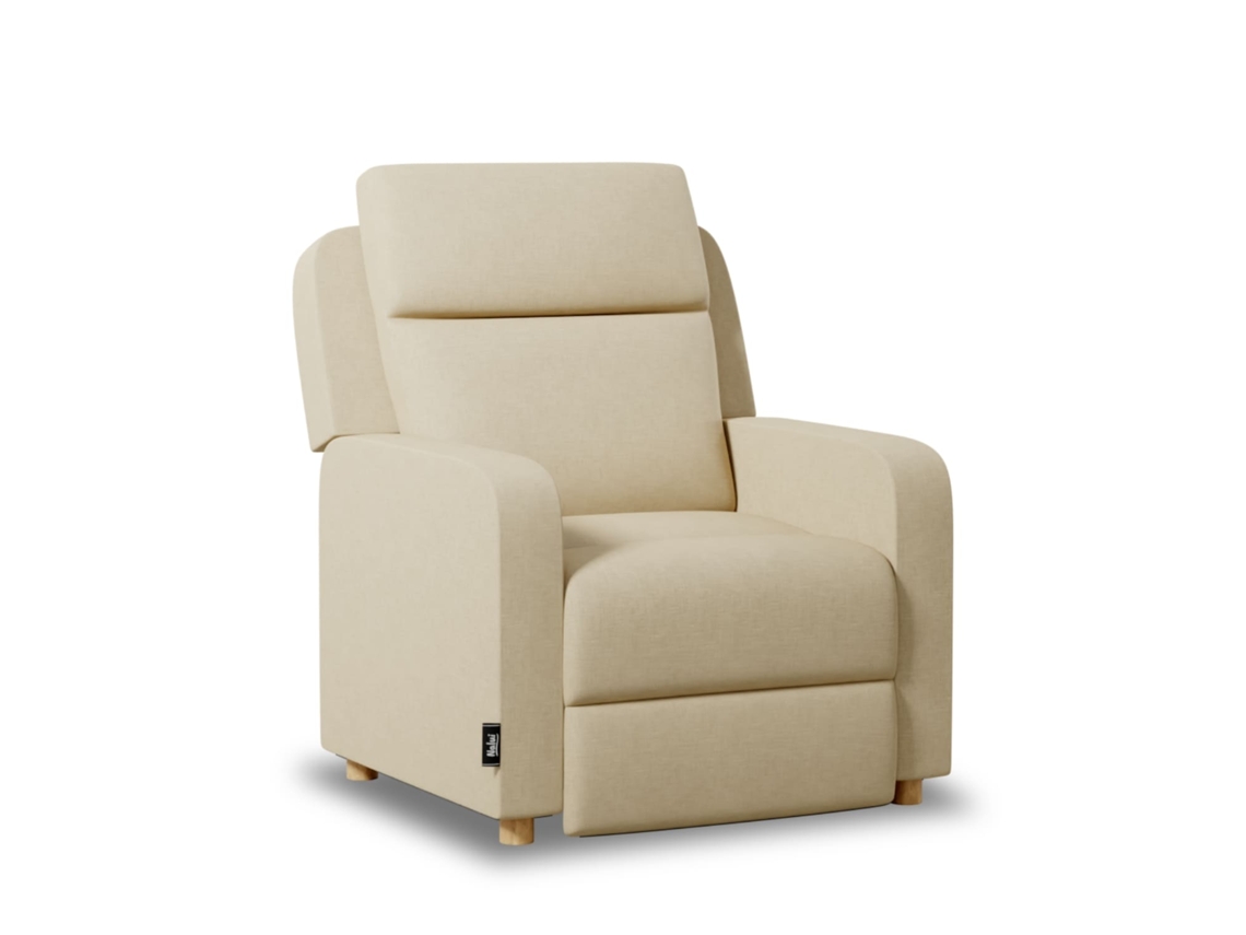 Sillón Relax Beige NALUI One Fabric Reclinable