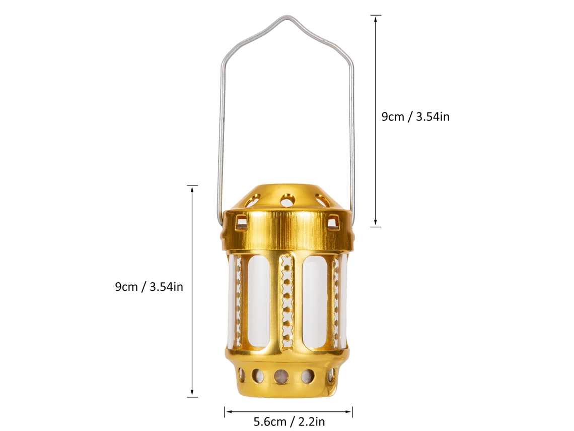 Linterna De Vela Portátil De Aluminio Para Acampar, Pescar De Noche Y Usar Al Aire Libre Con Gancho.