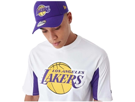 Camiseta de Hombre NEW ERA Corta Nba Mesh Panel La Blanco (XL)