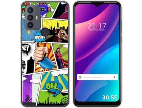 Carcasa para TCL 30 SE TUMUNDOSMARTPHONE Dibujos Comic Multicolor
