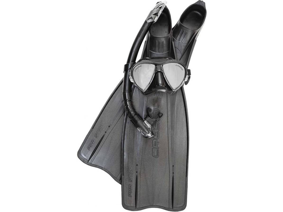 Conjunto De Máscara E Tubos Frontales de Buceo CRESSI Pro Star