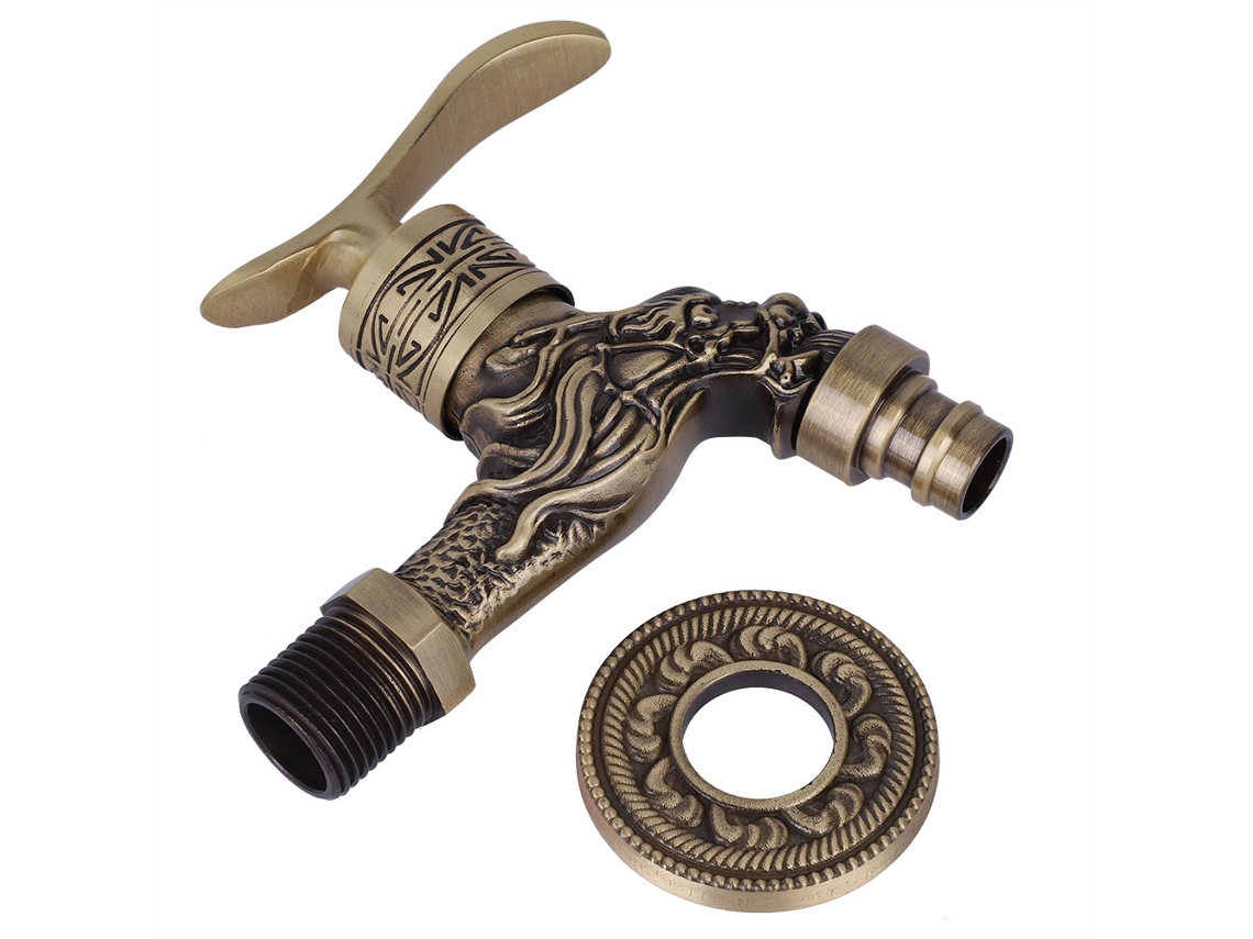 Grifo de pared para lavadora, con función de agua fría y caliente.