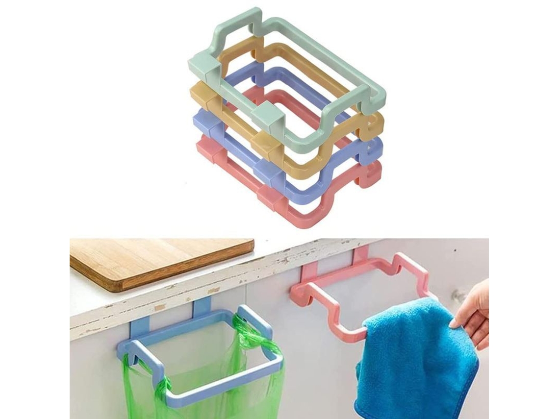 2026-linjou 4 Unidades Portavasos Para Bolsas De Basura, Porta Bolsas De Cocina Colgante Para Puerta De Armario