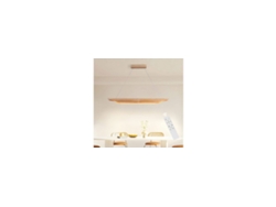 Zmh Lámpara Colgante Comedor 90cm Lámpara Colgante De Madera Moderna Regulable Con Control Remoto