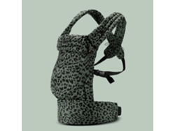 Portabebés Digitallab con estampado de leopardo, suave y ajustado, fácil de llevar y económico (verde)