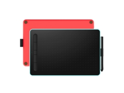 Tableta gráfica VSON WP9620N, tableta de dibujo con 8192 niveles de sensibilidad a la presión, resolución 5080LPI, velocidad de lectura de 230PPS, azul rojo