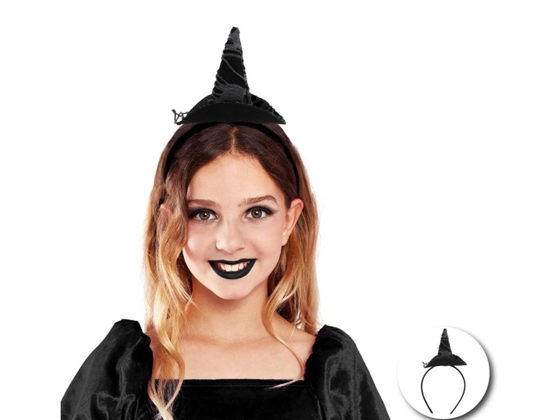 Diadema de Bruja negra clásica infantil