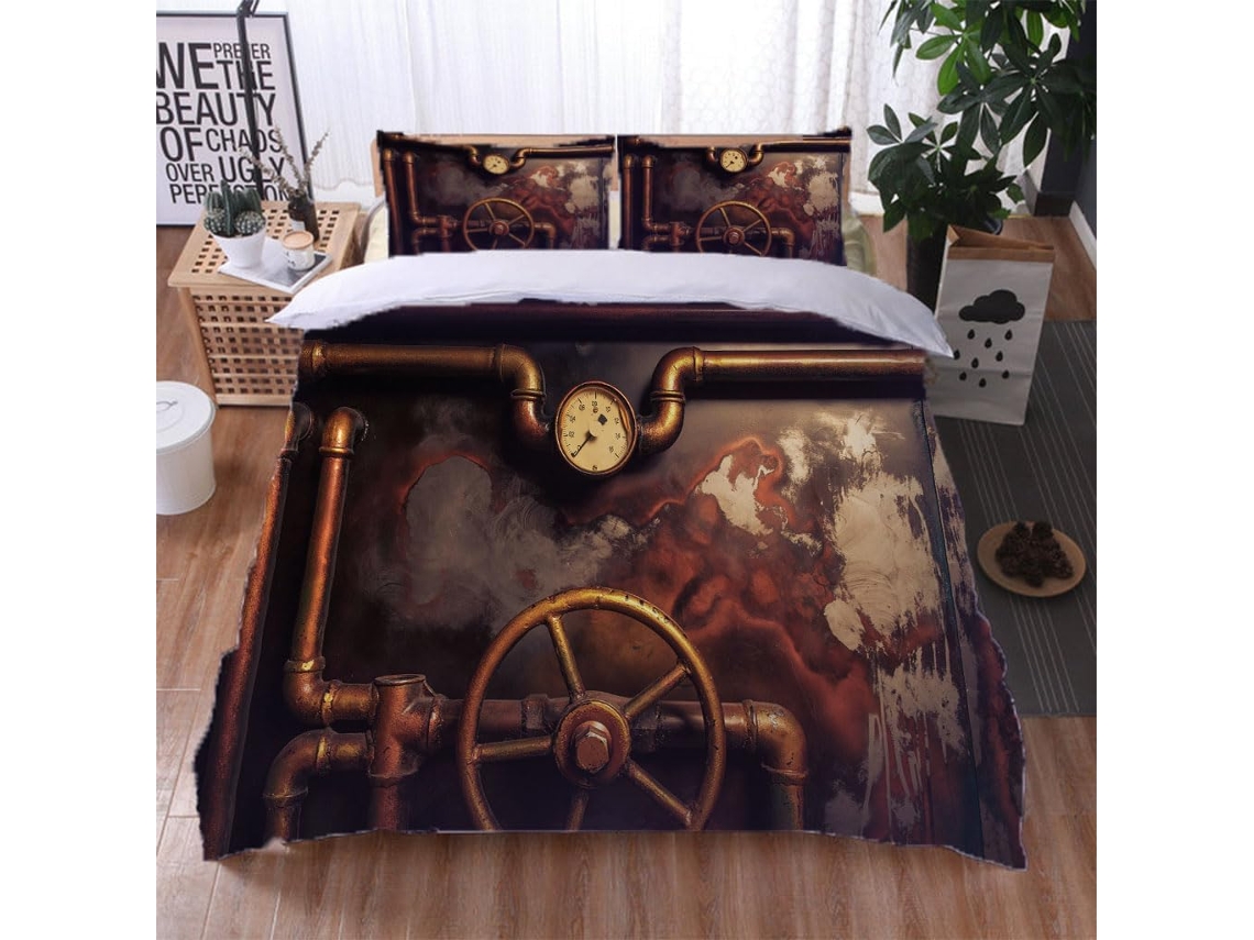 Funda Nórdica Juego Ropa Cama Estampado Funda Almohada Juego 140x200cm 65x65cm 140 X 200 Cm 65