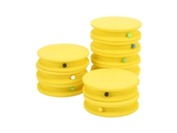10 Carretes De Pesca Multiusos De Espuma Eva Con Placa De Bobinado Para Exteriores, Color Amarillo.