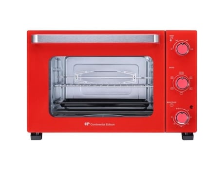 Mini horno eléctrico - 35L - Rojo - 1500W CONTINENTAL EDISON