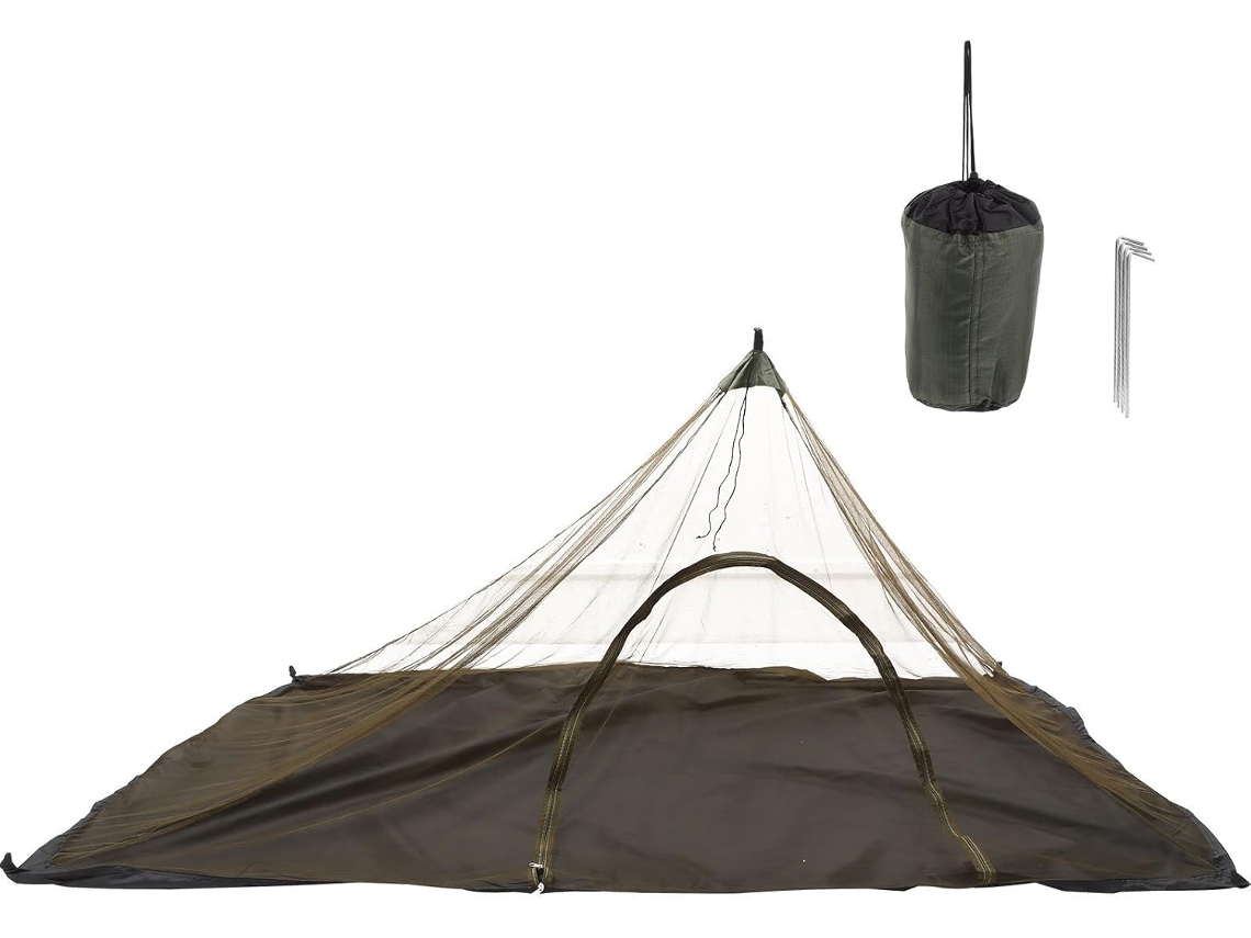 Mosquitera Individual Para Camping, Fabricada En Oxford Pu3000mm Impermeable, Con Puerta Con Cremallera Para Facilitar