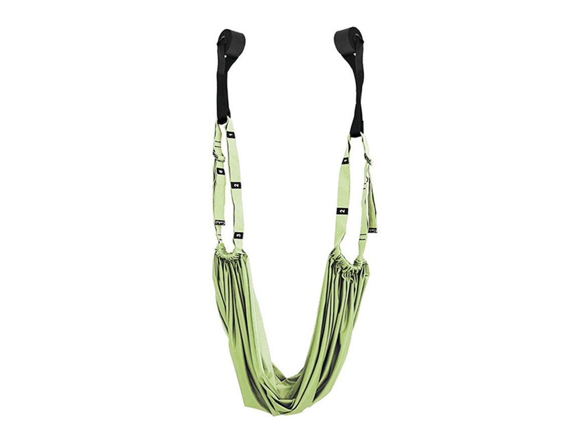 Omni-stretcher De Piernas Con Anillos Para Puerta Entrenador De Handstand Elástico Para Ejercicios De Músculos Verde