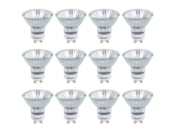 Bombillas Halógenas Gu10, Base Gu10, 50 W, 400 Lm, Blanco Cálido 2800 K, Ángulo De 38°, Ajustables, 12 Unidades Para Iluminación Residencial Y Comercial.