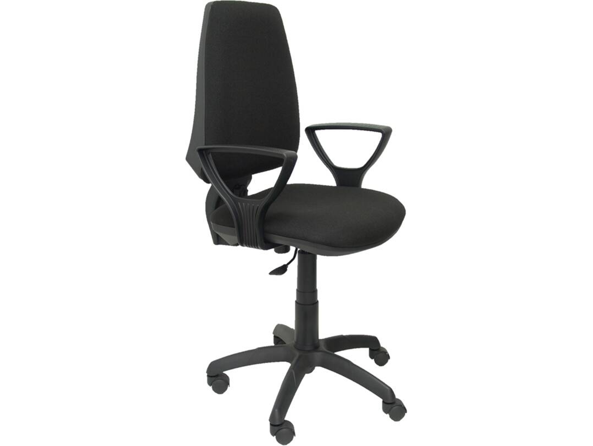 Silla de Escritorio Operativa PYC Elche CP Negro BF (Brazos Fijos - Tejido)