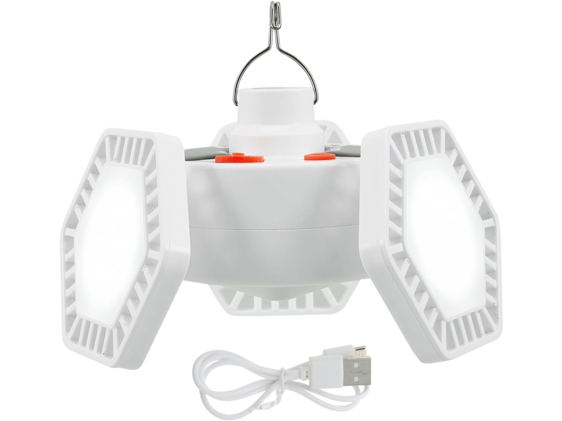 Linterna Led Recargable Con Energía Solar Para Exteriores, Ideal Para Acampar, Senderismo Y Excursionismo - Diseño