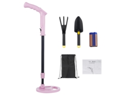 Detector De Metales Para Niños Buscador De Tesoros Manual Con Lcd Y Alerta Sonora Ip68 Ajustable 20.86-31.1" Con Pala Y Rastrillo