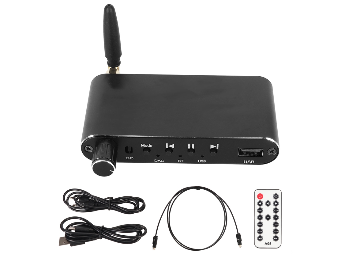 Receptor Y Transmisor Bluetooth 4 En 1 Con Convertidor Digital A Analógico (dac) Y Reproducción De Alta Fidelidad Desde Unidad Flash Usb.
