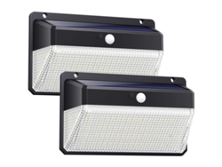 Lámpara Solar Led Para Exteriores 158 Con Sensor De Movimiento, Resistente Al Agua, Lana Wireless