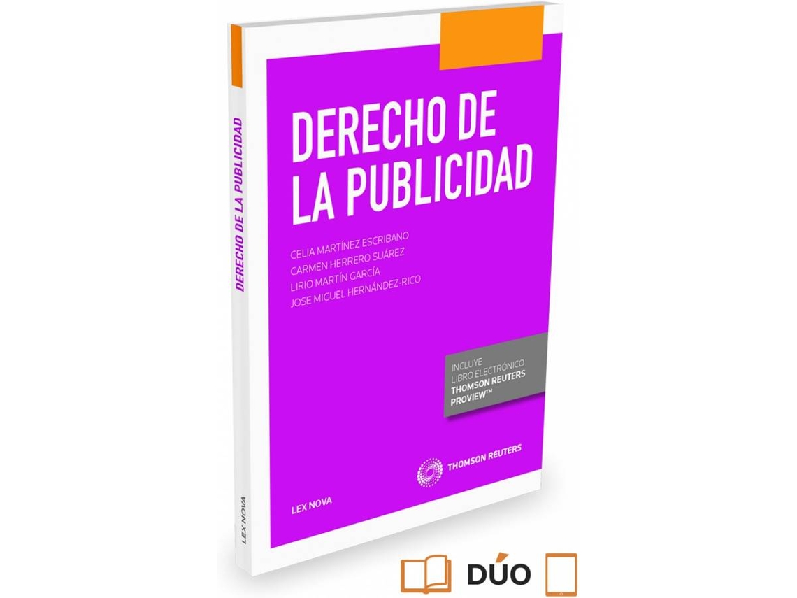 Libro Derecho De La Publicidad de Carmen Herrero Suarez Martinez Escribano, Celia Lirio Martin Garcia Y Jose Miguel Hernandez Rico (Español)