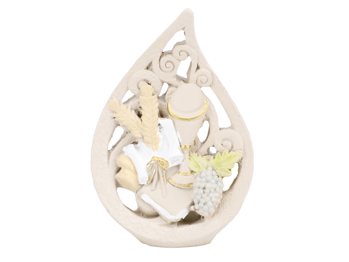 Rebe-adorno De Comunhão Em Forma De Chama De Resina Figura Religiosa Para Decoração Residencial