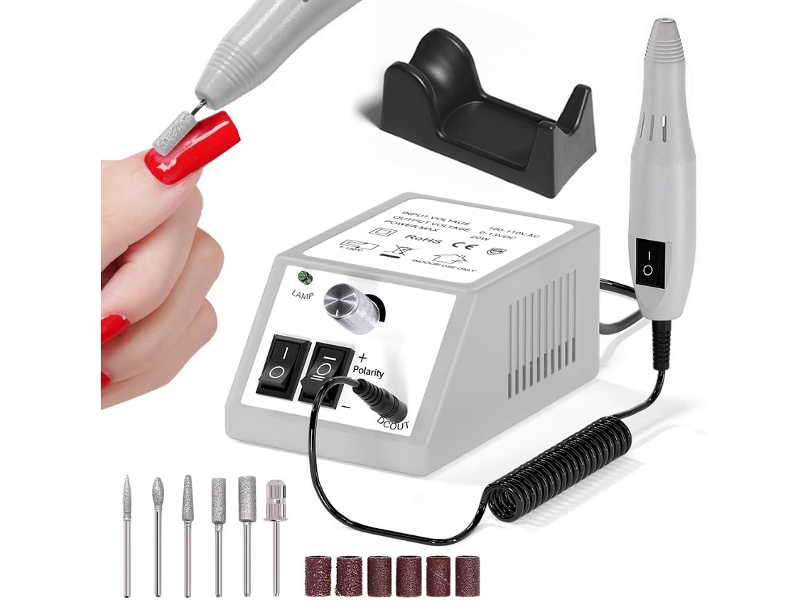 Lima eléctrica para uñas de 20000 RPM, apta para uñas acrílicas, eliminación de esmalte de gel UV, STELASPLEN eficiente
