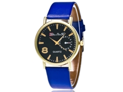 Reloj De Pareja Zhoulianfa Deportivo De Cuero Zlf-0075 Azul Quartz Fashion