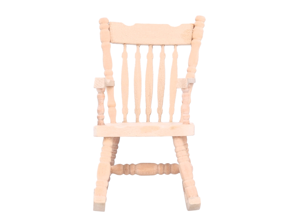 Columpio De Madera En Miniatura 1:12 Para Casa De Muñecas - Un Accesorio De Mobiliario Bonito Y Elegante