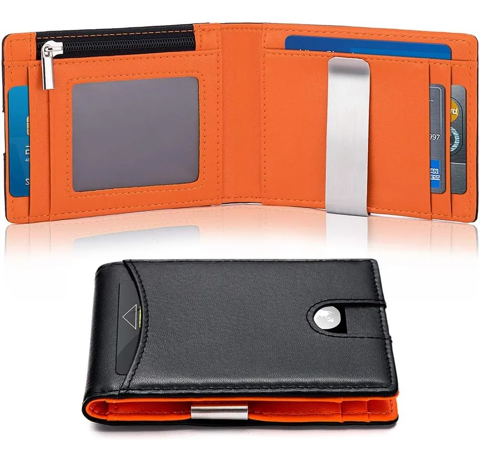 Cartera para hombre, cartera con cremalleravayotoy