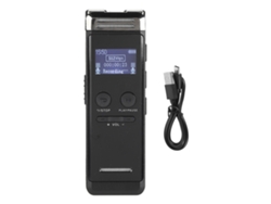 Gravador De Voz Digital 32gb Multifuncional De Liga De Zinco Compacto Com Microfone Omnidirecional E Alto-falante Integrado