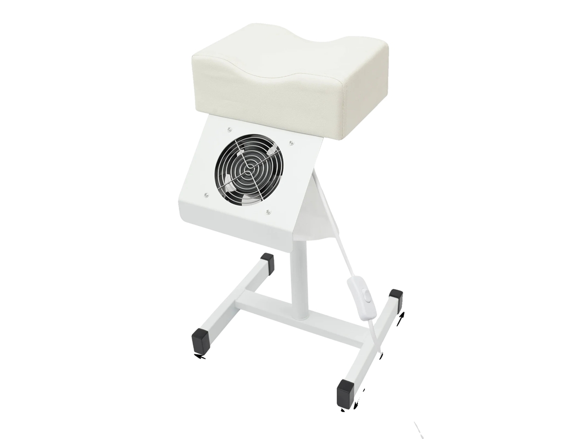 Taburete de pedicura, altura ajustable, estructura estable, blanco OEM