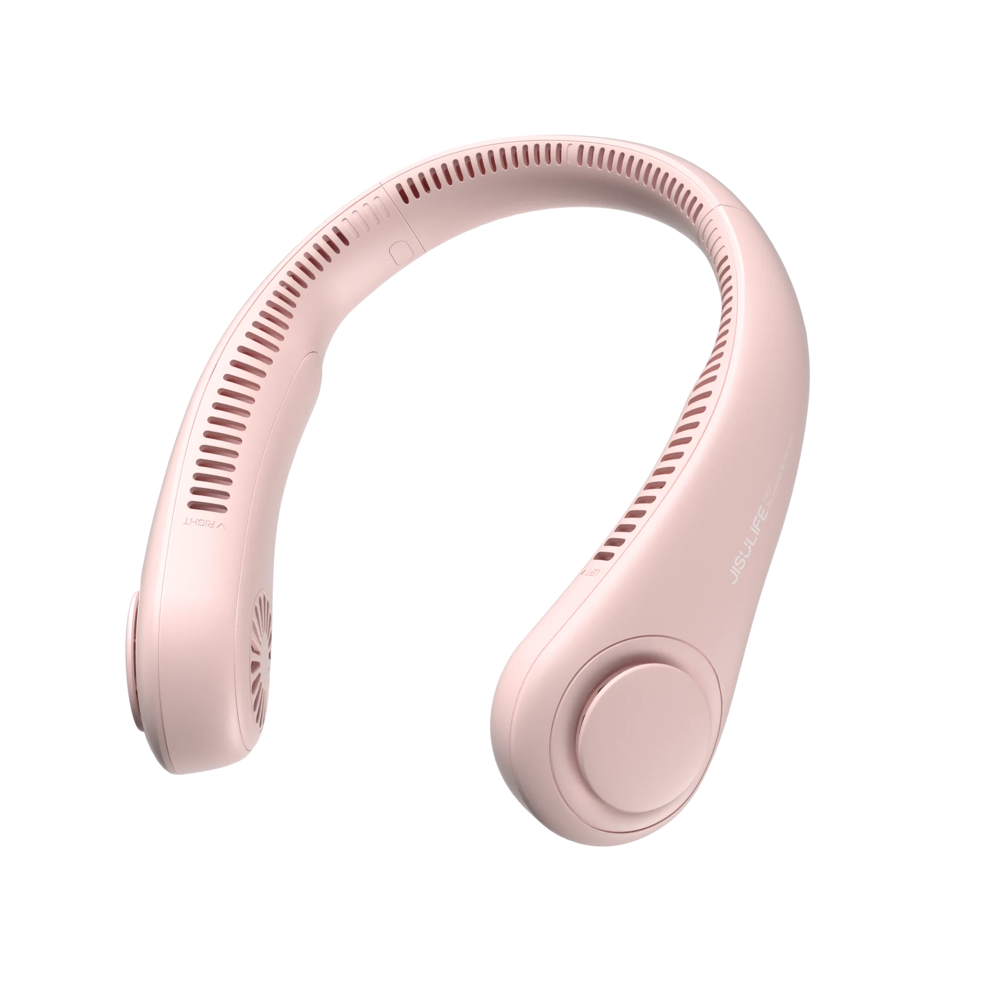 Ventilador De Cuello Portátil (rosa), Batería Recargable De 4000 Mah, 5 Velocidades Ajustables.