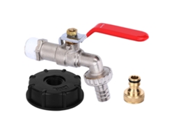 Adaptador De Latón Para Tanque Ibc, Conexión Roscada De 1/2 Pulgada, Grifo Para Manguera, Accesorio Duradero.