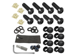 Kit De Tornillos Placa Acero Inoxidable Antirrobo Autoperforantes Hardware Para Montaje Marco Coche Aptos Paragolpe