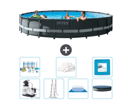 Piscina Tubular INTEX 26334GN-CB42 (30079 L - 610x122cm)