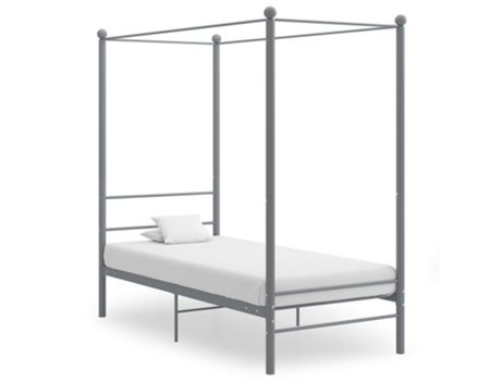 MAISON EXCLUSIVE Estructura de cama con dosel 90X200 cm metal gris