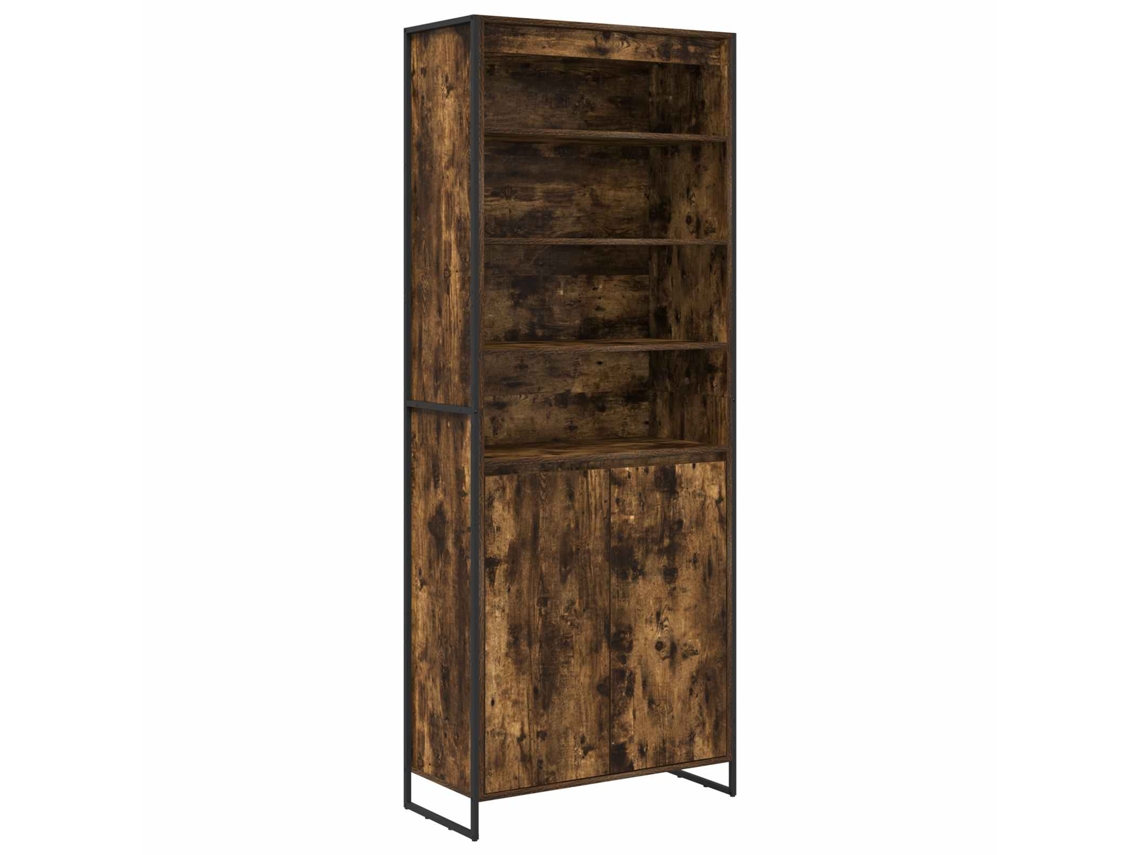 Armarios altos 2 piezas Roble ahumado 79 x 36 x 200 cm MAISON EXCLUSIVE
