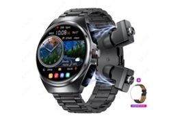 Reloj Inteligente con Auriculares para Iphone Android 1 Pantalla HD Redonda Grande de 53 Pulgadas Realizar/Responder Llamadas YEMAESRE Fitness Tracker