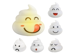 Bj-lâmpada De Noite Led Tática Cute Poop 3 Pack Para Crianças Bebês Creche 3 Brilhos Ajustáveis Sem Fio Recarregável Silicone Macio Luz Branca Quente