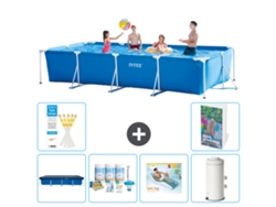 Intex Piscina Com Estrutura Retangular - 450x220x84 Cm - 7-peças S161
