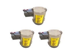 3x Dust Bin Container For Supersonics/ Supersonics 2.0/ Iroom/cv100 Vacuum Cleaner Essential Household
