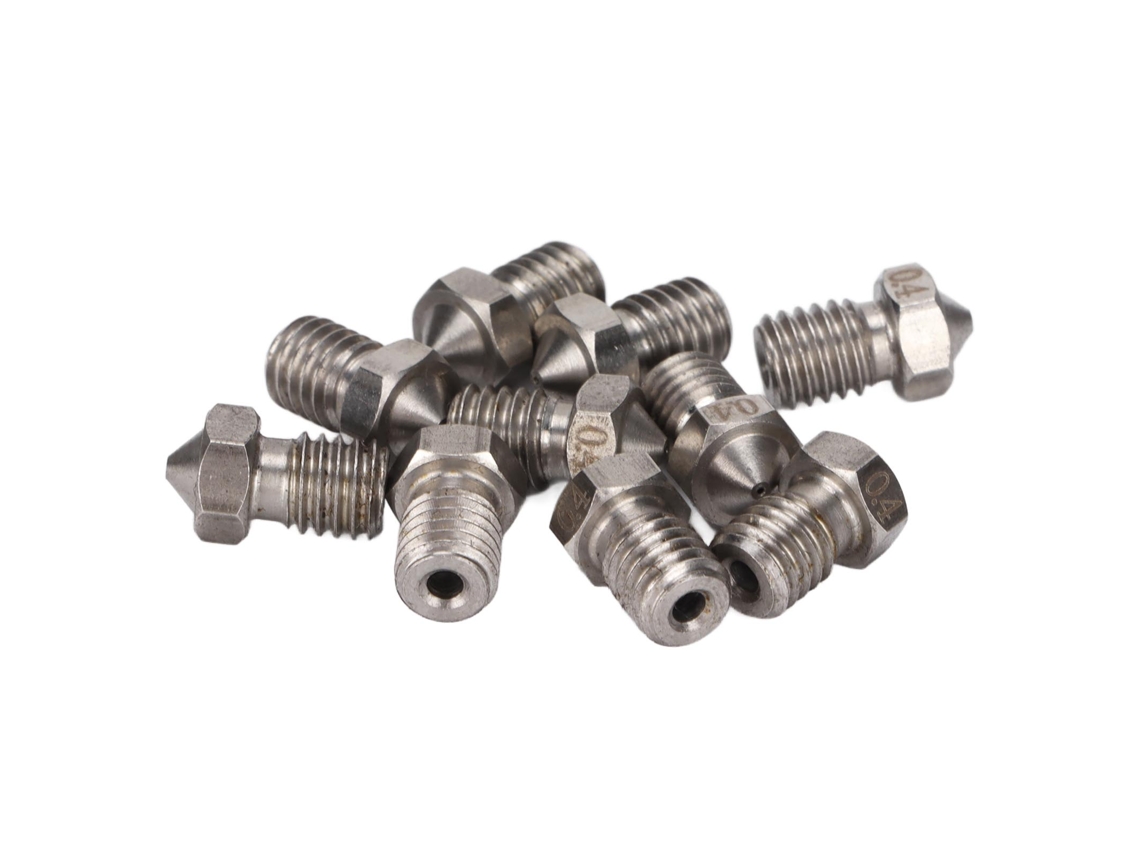 Boquillas De Extruder De Acero Inoxidable Para Impresora 3d, Estructura De Arco, 0.4mm, Alta Resistencia A La Desgaste Y Trabajo Fin