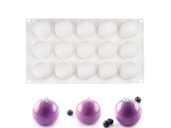 Moldes De Silicona Para Cubitos De Hielo, 15 Agujeros, Bolas 3d, Trufas, Bombones, Moldes Para Hornear, Decoración.