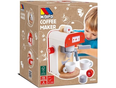 Cafetera MOLTO Roja con Capsulas (Edad Mínima: 2)