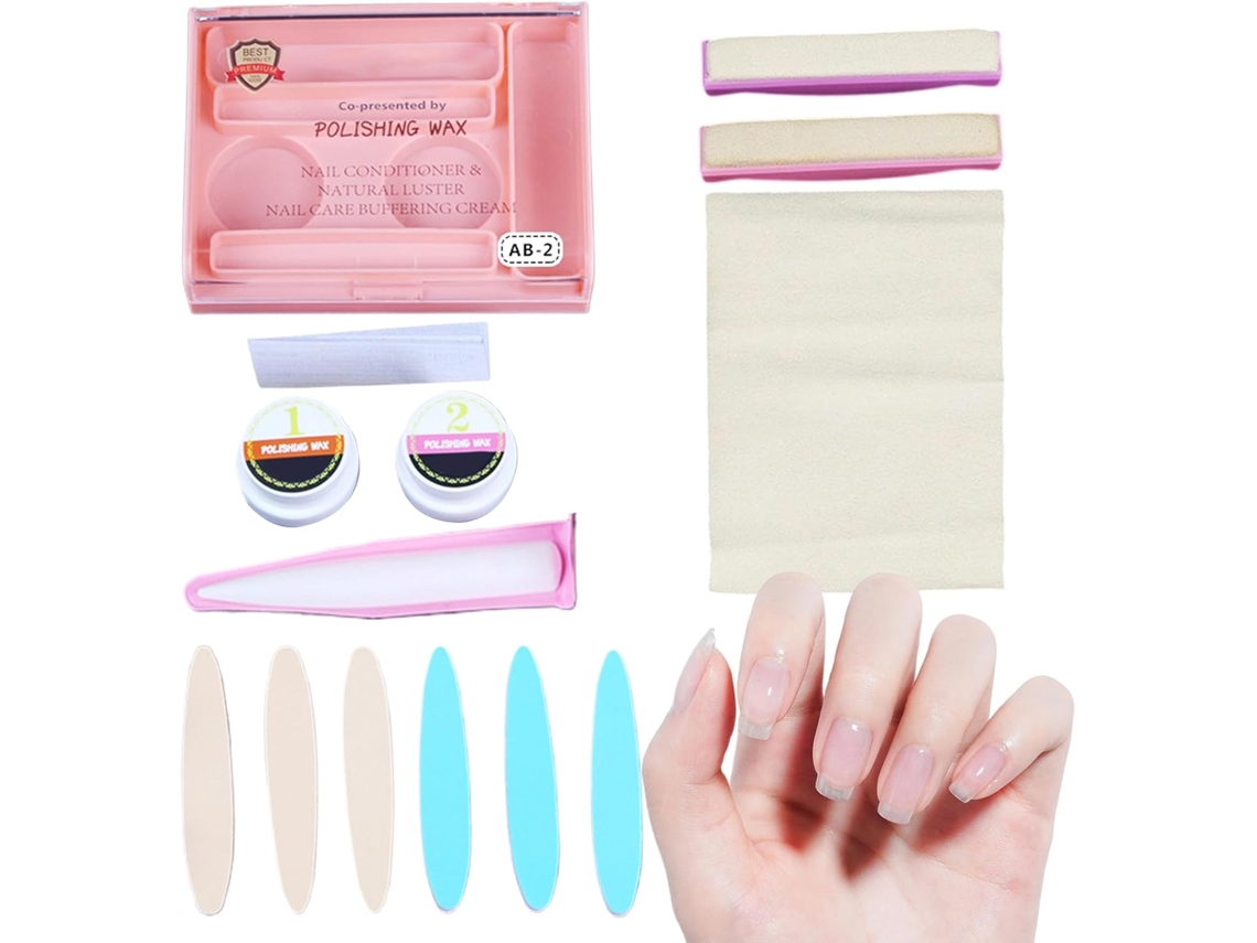 Kit De Manucure, Polissoir Lustreur Conditionneur Para Ongles