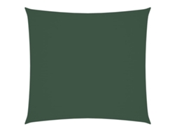 Parasol cuadrado de tela Oxford, verde oscuro, MAISON EXCLUSIVE (7x7 m)